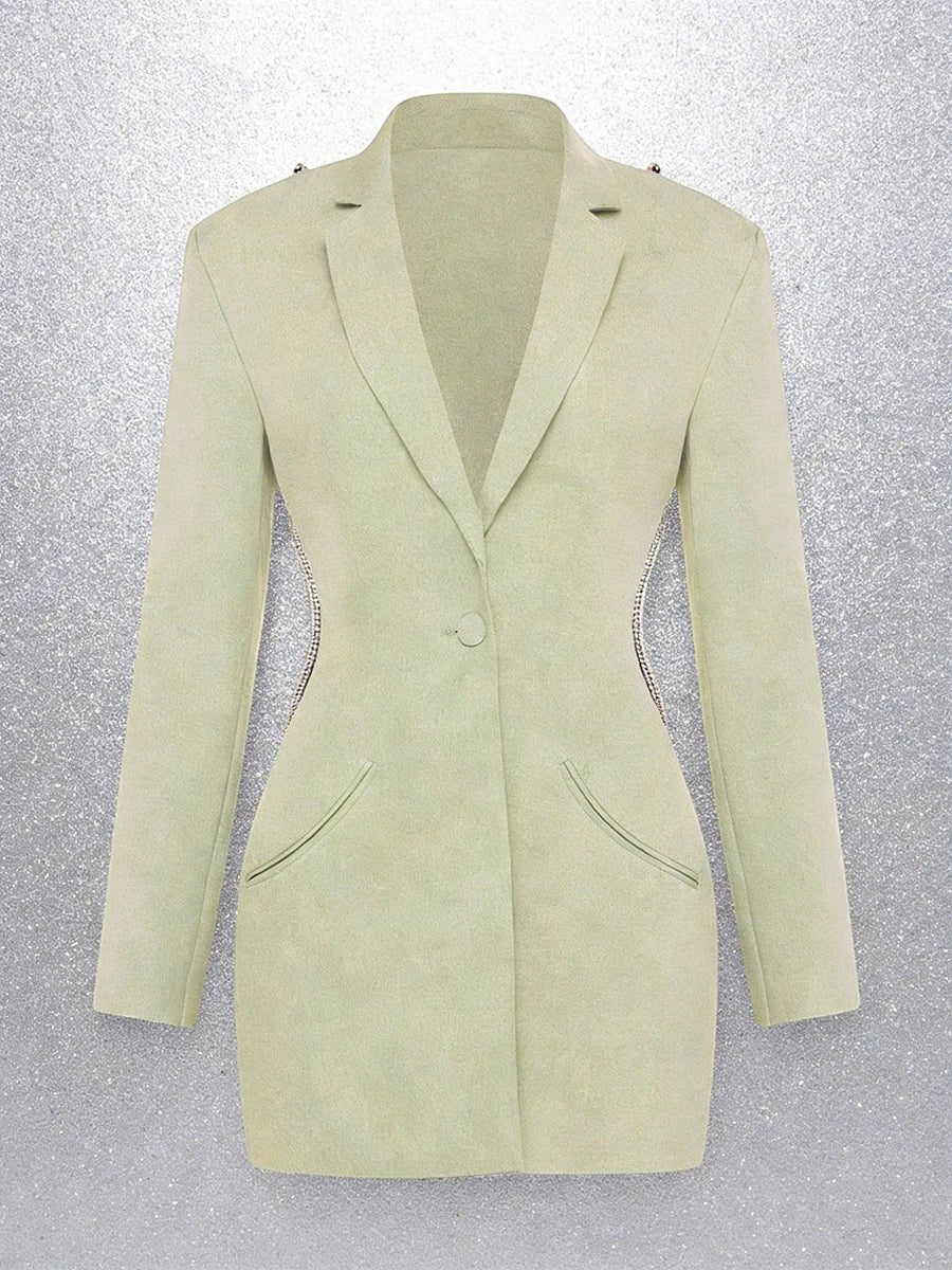 The Celestial Beaded Backless Blazer
