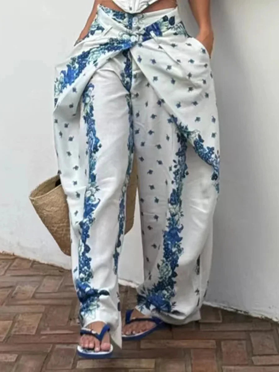 The Amalfi Floral Pant Set