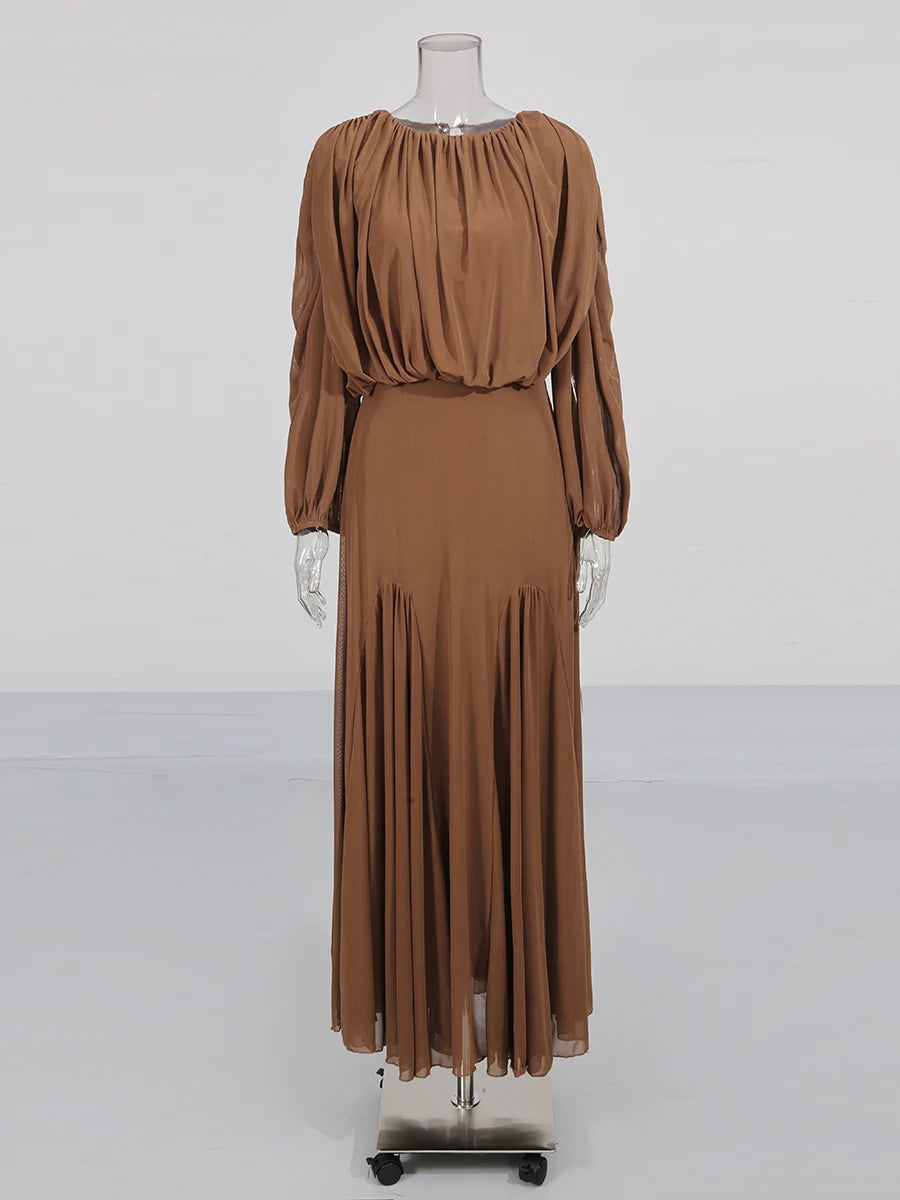 The Aurelia Draped Midi Dress from the Soft & Sophisticated at Lavishly Me