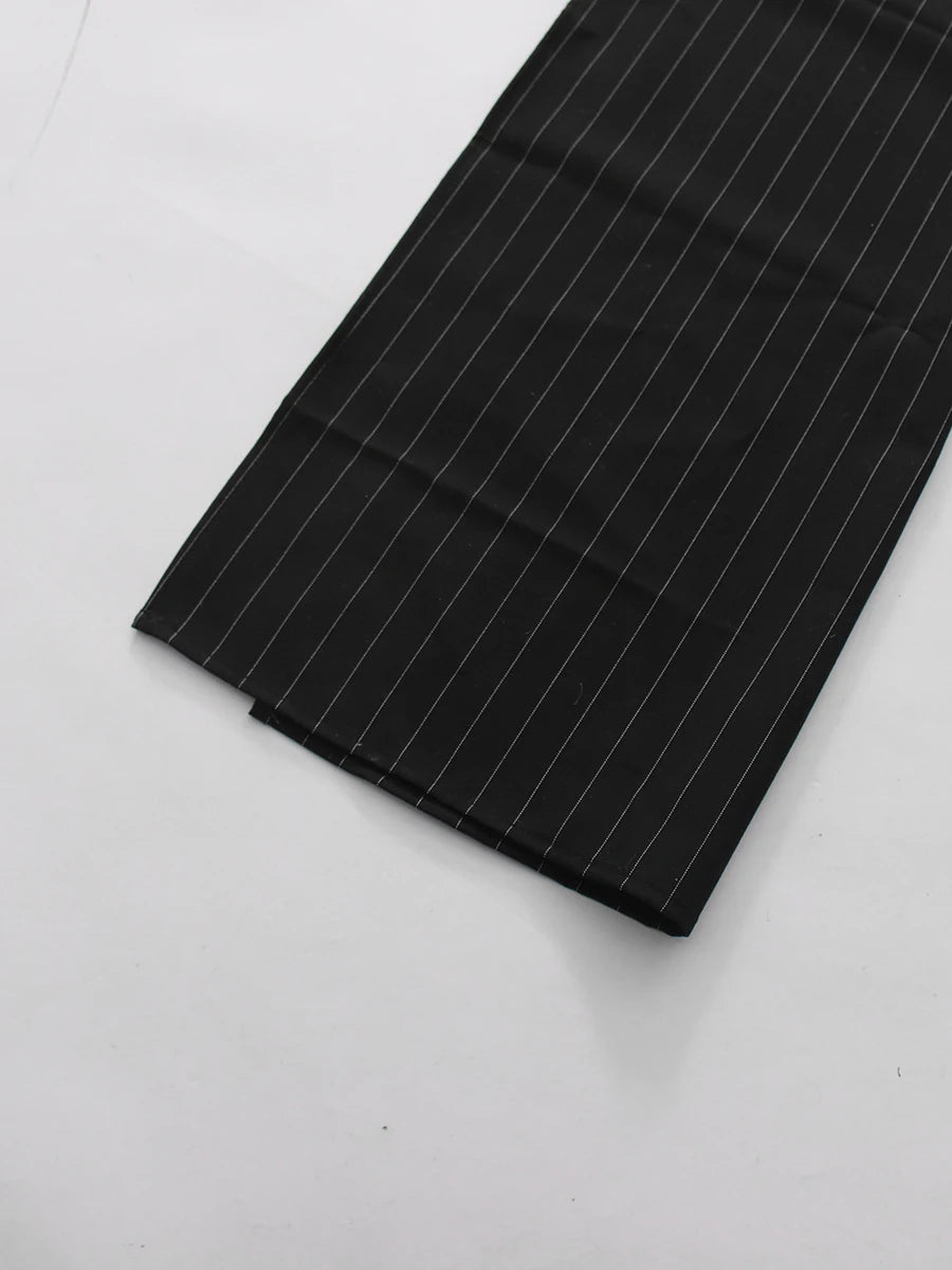 The Noir Pinstripe Blazer Dress