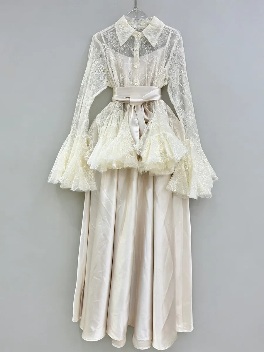 The Genevieve Lace Layered Dress Set from the Soft & Sophisticated at Lavishly Me