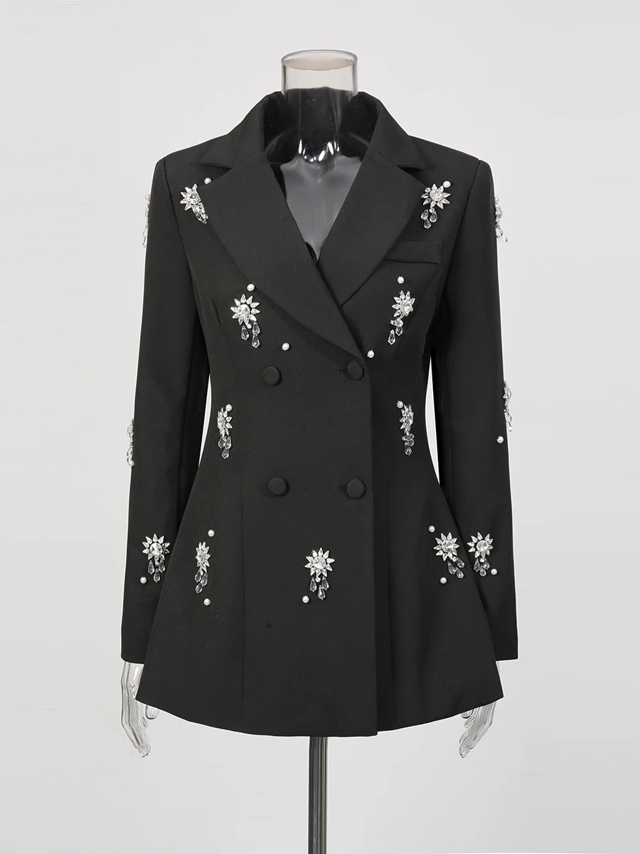 The Étoile Beaded Ruffle Blazer from the Boss Energy at Lavishly Me