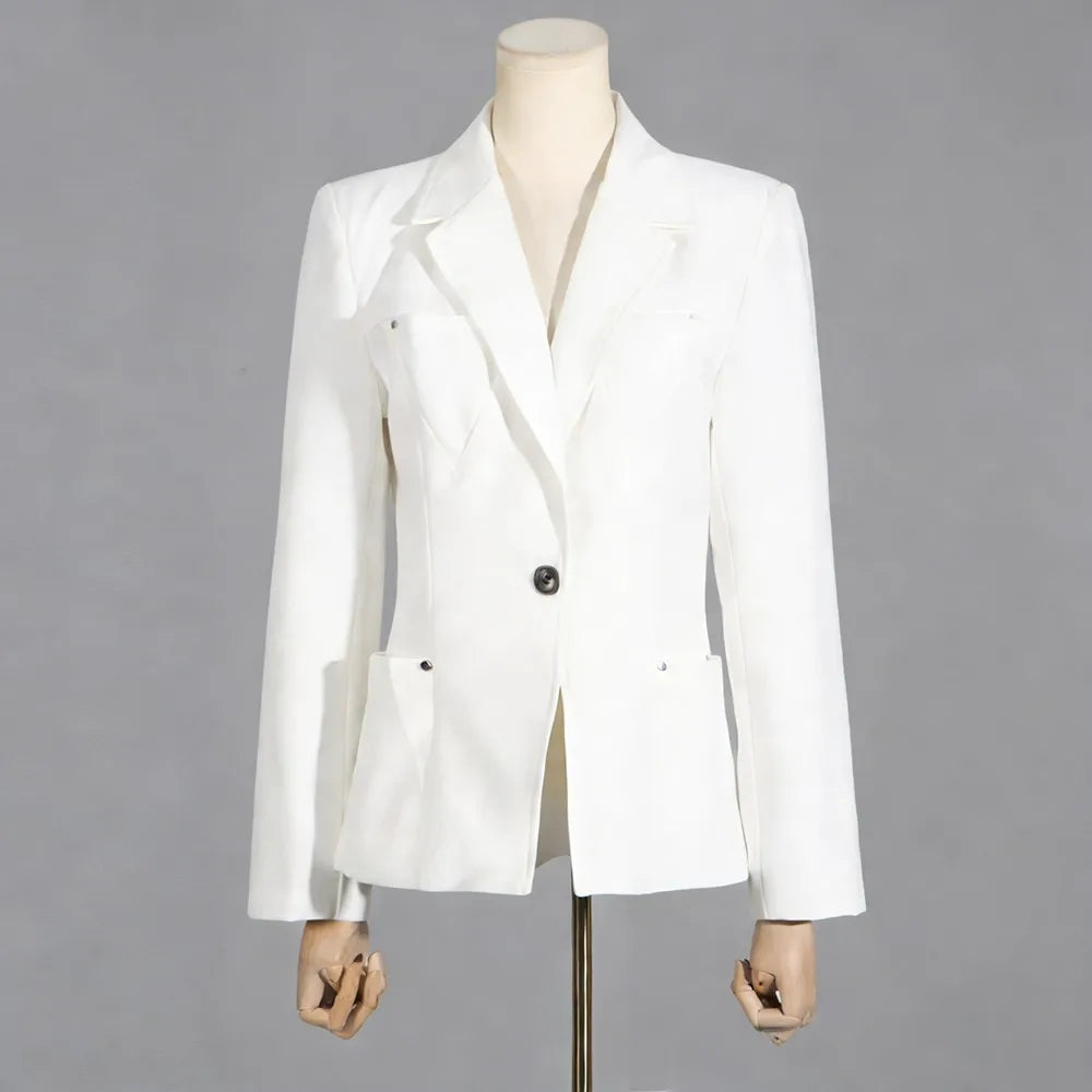 The Onyx Rivet Pocket Blazer from the After Dark at Lavishly Me