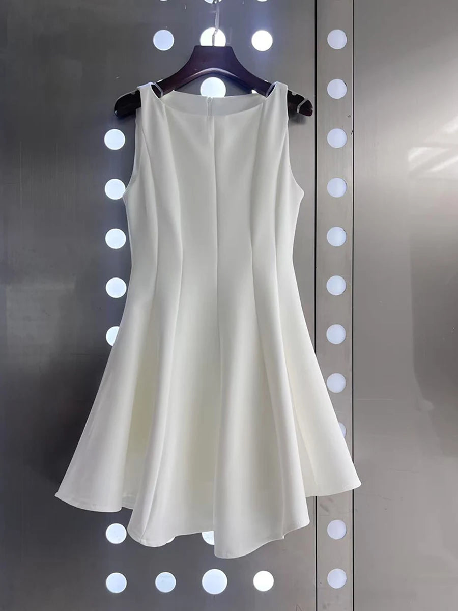 The Camille O-Neck Mini Dress