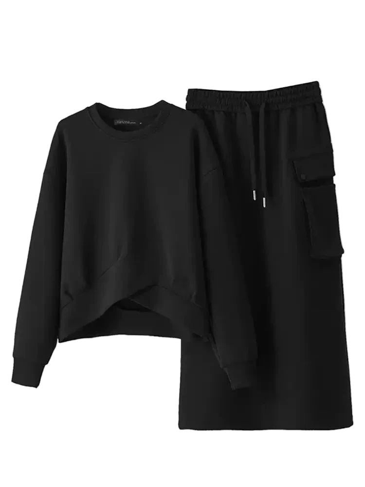 The Cyra Hooded Luxe Lounge Set