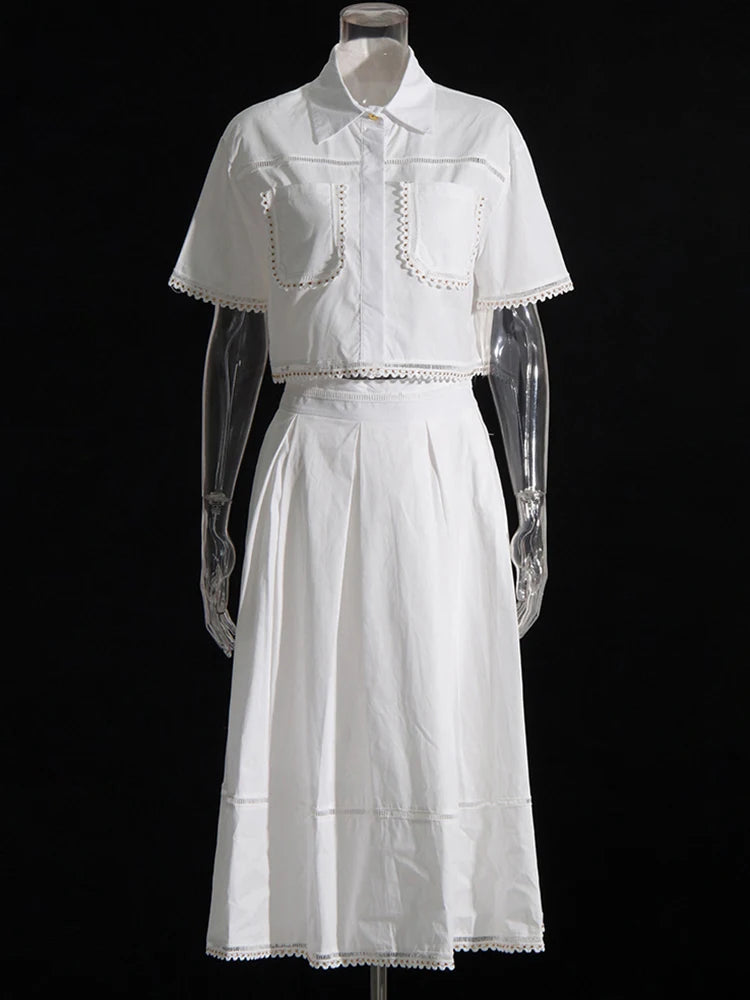 The Kensington Collared Skirt Set from the Soft & Sophisticated at Lavishly Me