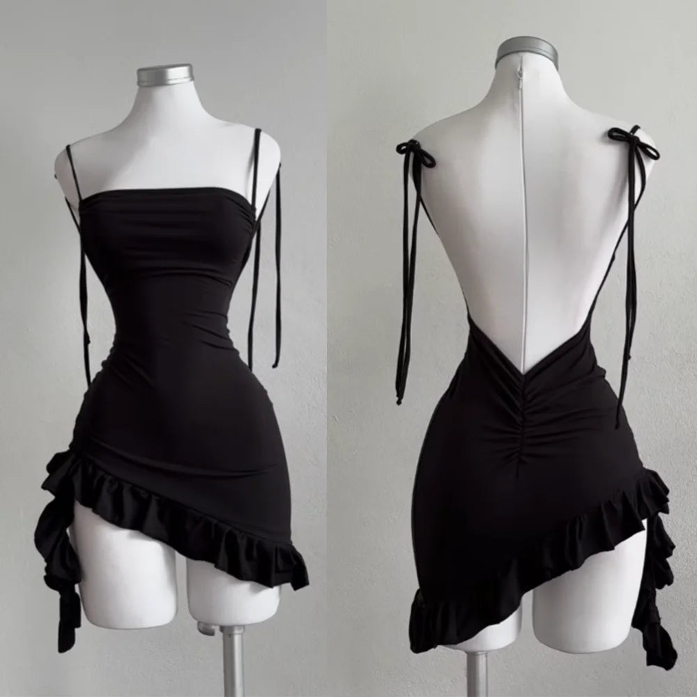 The Midnight Ruffle Mini Dress from the After Dark at Lavishly Me
