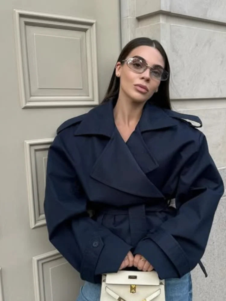 The Chelsea Cropped Trench Jacket from the Boss Energy at Lavishly Me