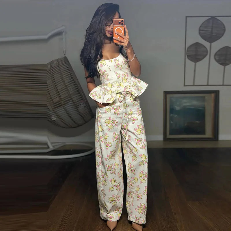 The Paloma Floral Pant Set