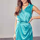 Collar Wrap Dress