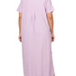 Plus Brushed DTY Short Sleeve Maxi Dress