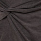 Sleeveless Twist Wrap Rib Midi Dress