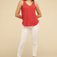 V Neck Sleeveless Cami Top