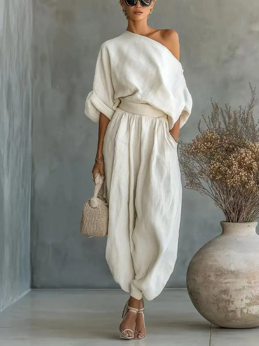 The Mykonos Linen Set by Lavishly Me