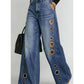 The Eyelet Rebel Wide-Leg Jeans
