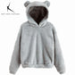 The Amélie Plush Ear Hoodie from the Everyday Luxe at Lavishly Me