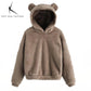 The Amélie Plush Ear Hoodie from the Everyday Luxe at Lavishly Me
