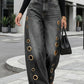 The Eyelet Rebel Wide-Leg Jeans