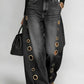 The Eyelet Rebel Wide-Leg Jeans