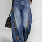The Eyelet Rebel Wide-Leg Jeans from the Denim Edit at Lavishly Me