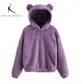 The Amélie Plush Ear Hoodie from the Everyday Luxe at Lavishly Me