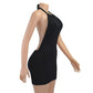 The Noir Halo Mini Dress