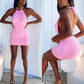 The Noir Halo Mini Dress