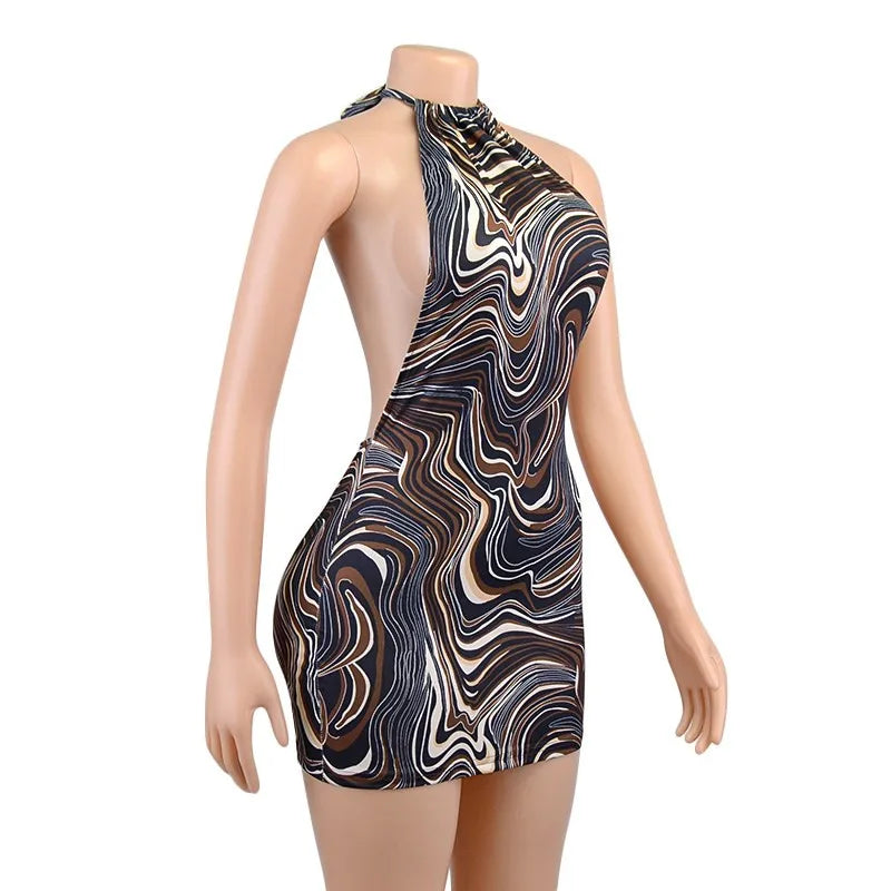 The Noir Halo Mini Dress