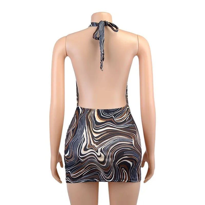 The Noir Halo Mini Dress