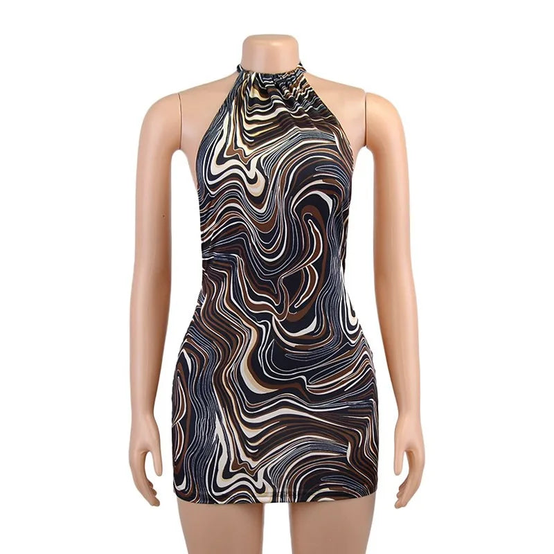 The Noir Halo Mini Dress