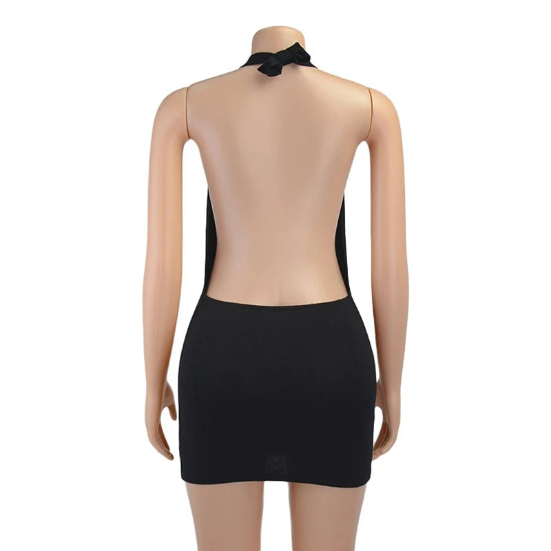 The Noir Halo Mini Dress