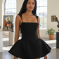 The Camille Lace-Up Mini Dress