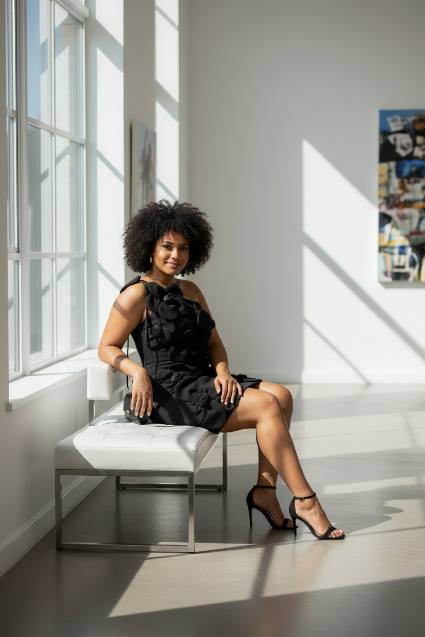 The Dominique Lace-Up Dress