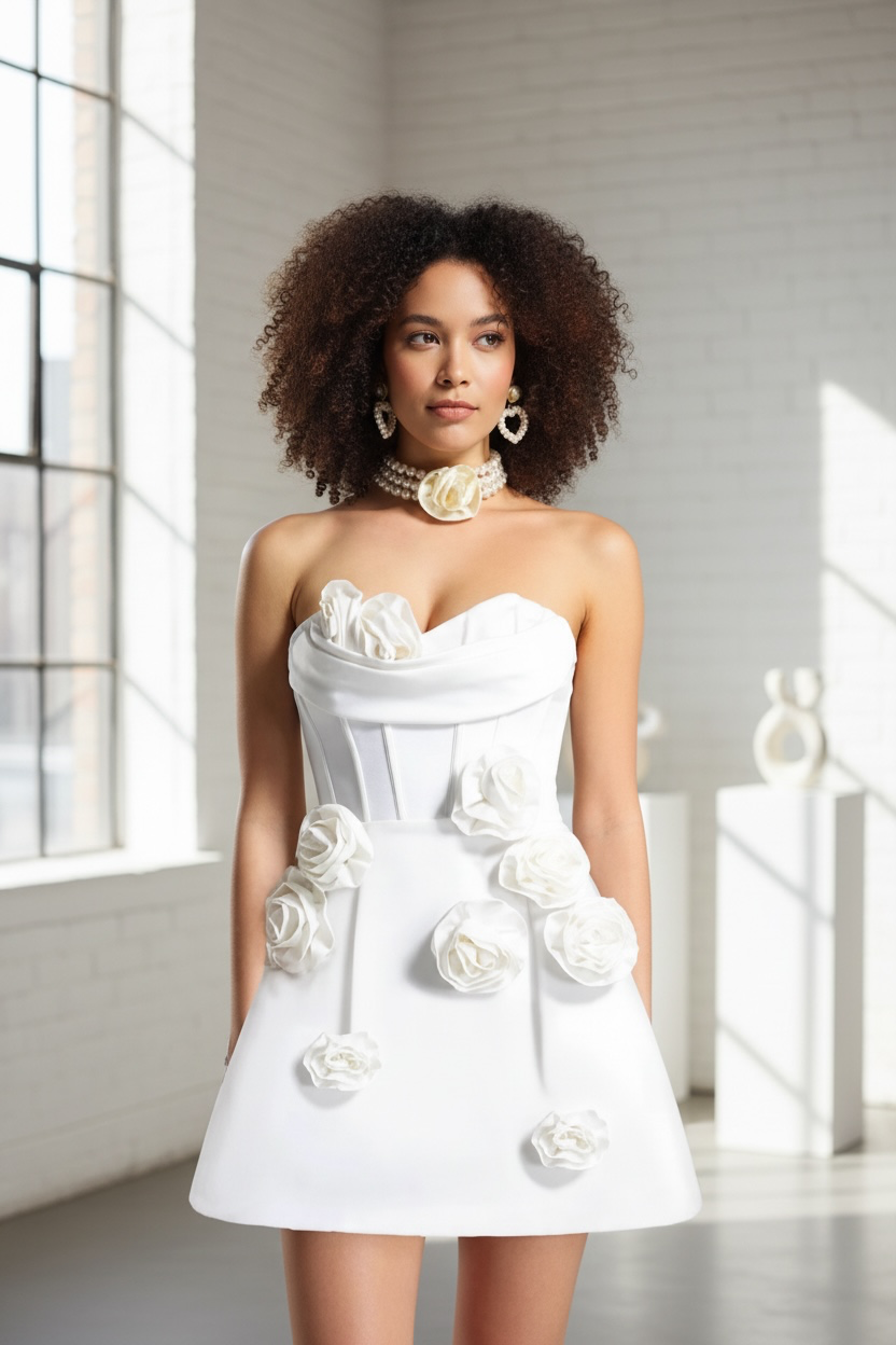 The Aurelia Appliqué Dress