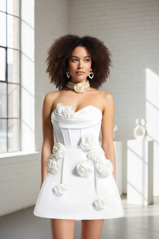 The Aurelia Appliqué Dress