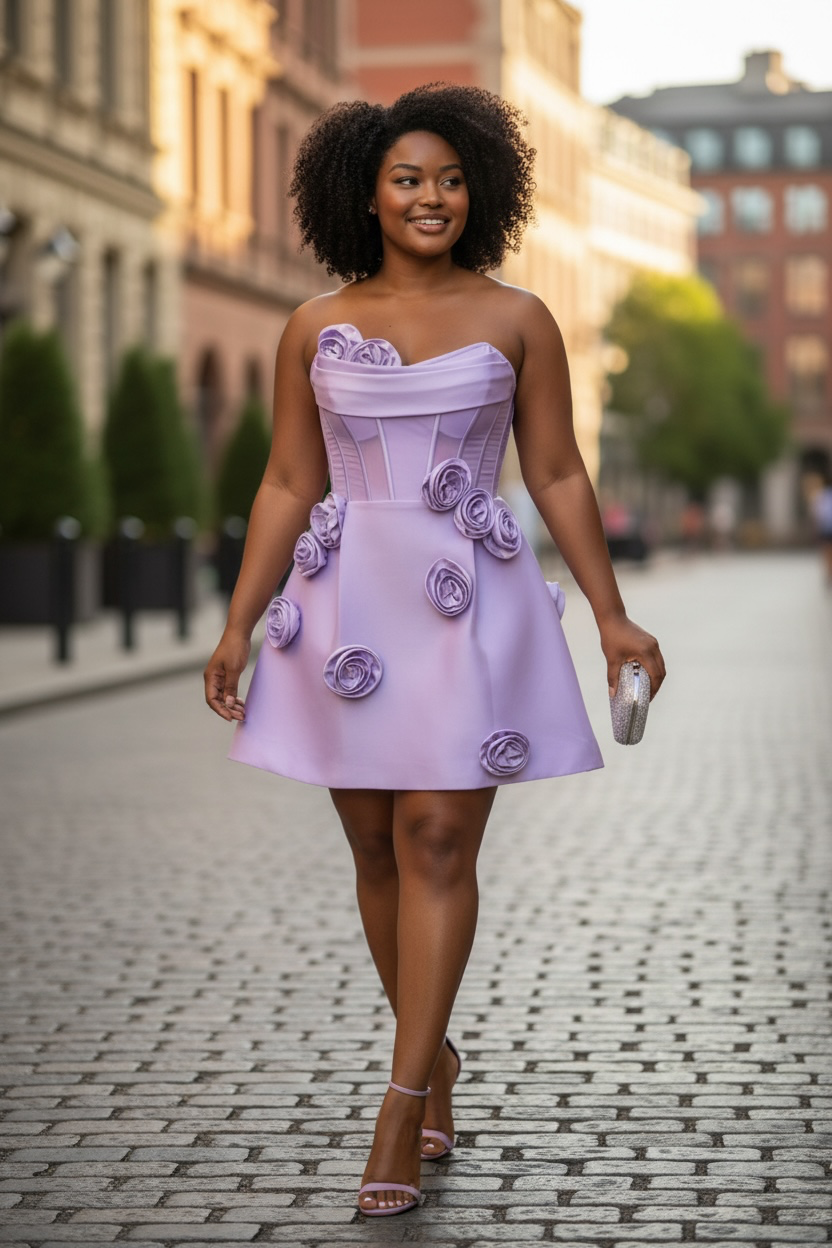The Aurelia Appliqué Dress