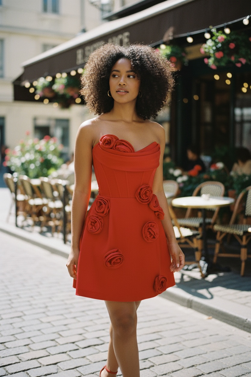 The Aurelia Appliqué Dress