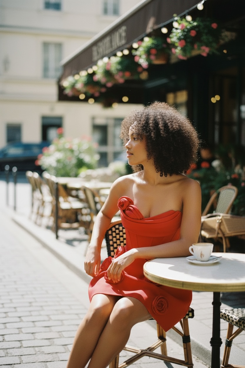 The Aurelia Appliqué Dress
