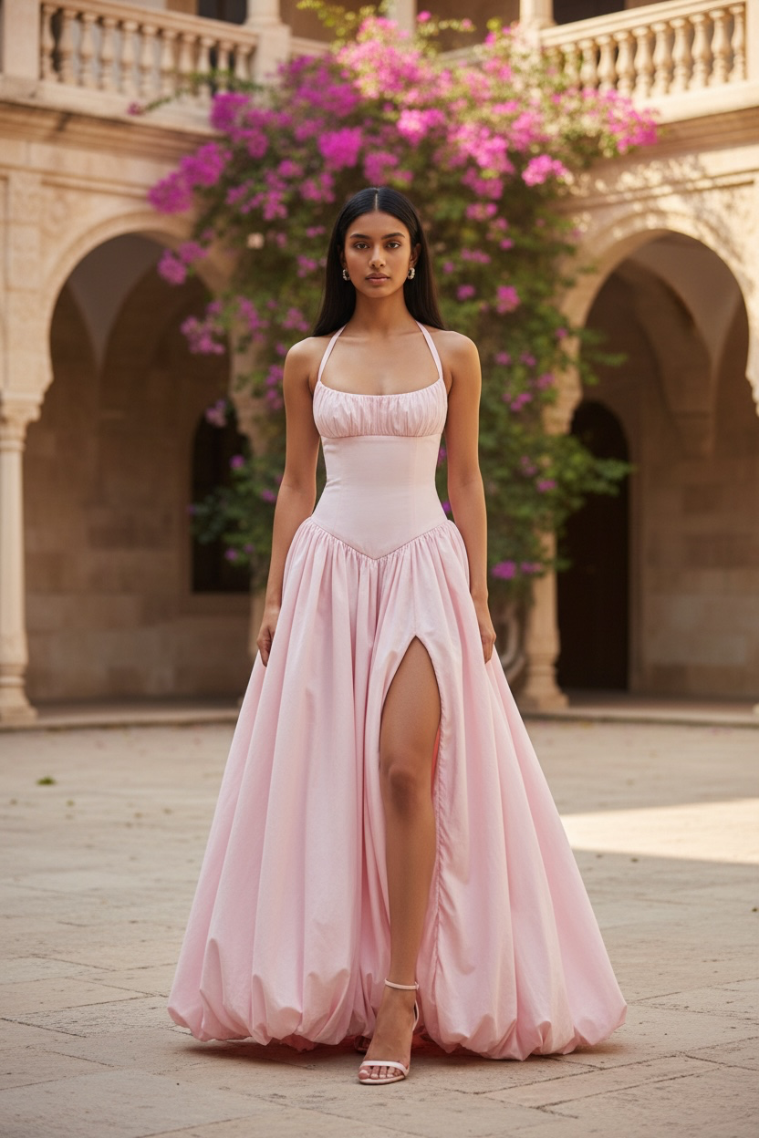 The Solana Halter Maxi Dress