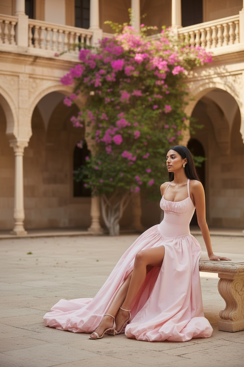 The Solana Halter Maxi Dress