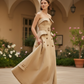 The Belmont Strapless Midi Dress