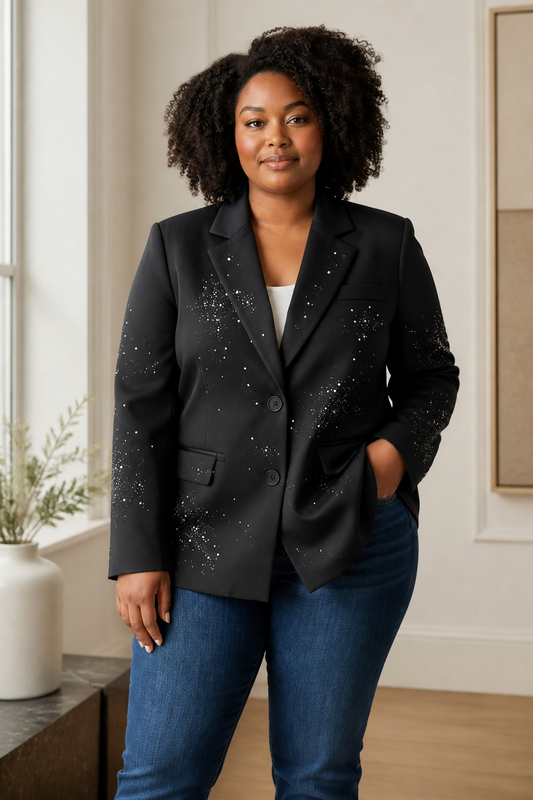 The Lumina Beaded Blazer