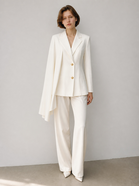 The Alabaster Cape Skirt Set