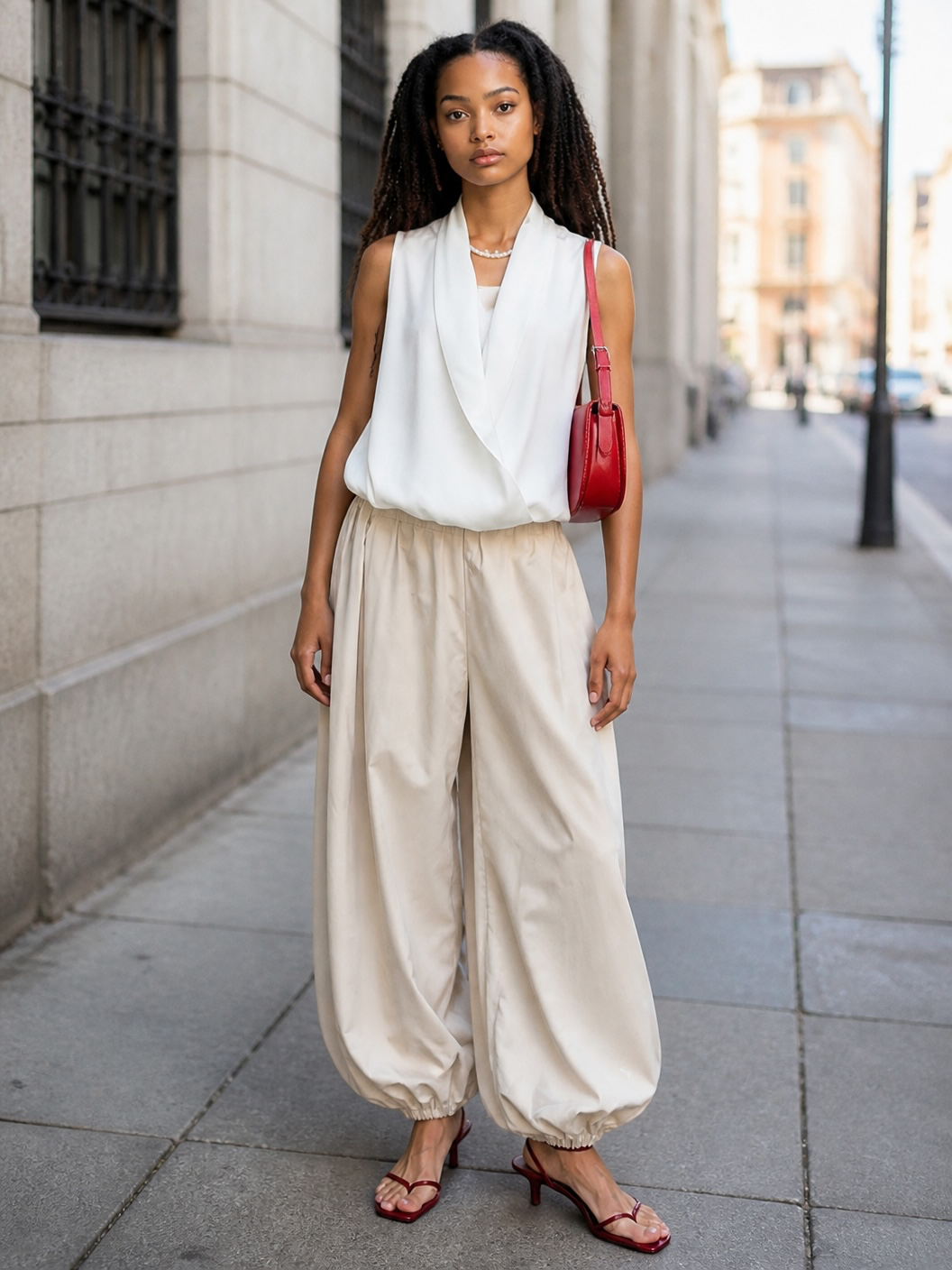 The Haven Cotton Lantern Pants