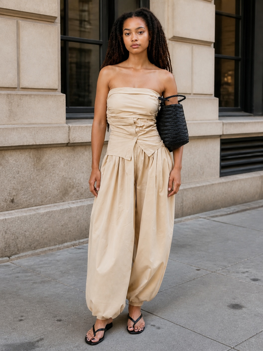 The Haven Cotton Lantern Pants