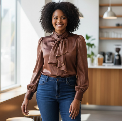 The Bellamy Long-Sleeve Blouse