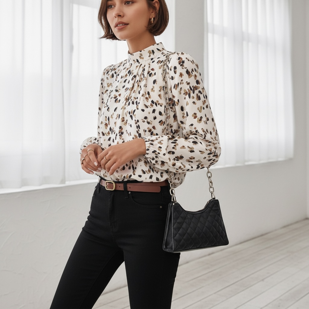 The Serengeti Chiffon Blouse