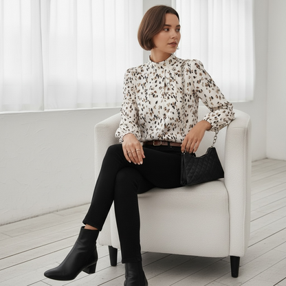 The Serengeti Chiffon Blouse