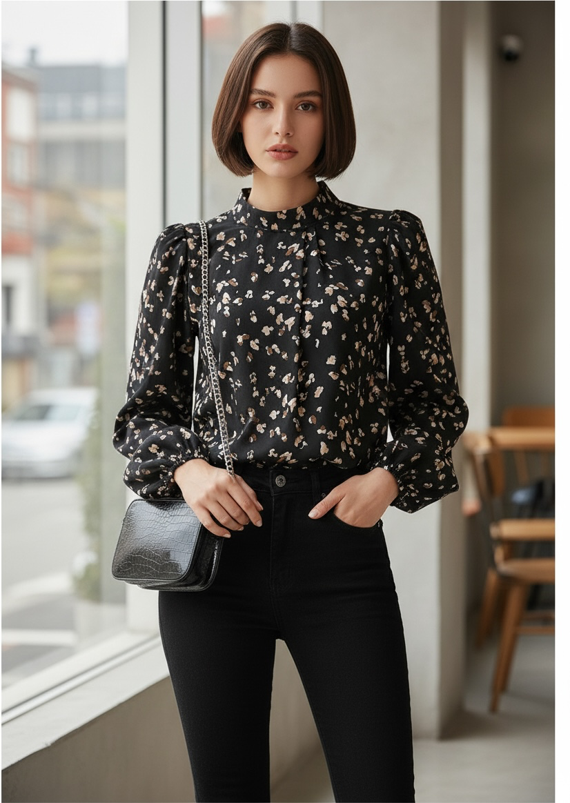 The Serengeti Chiffon Blouse
