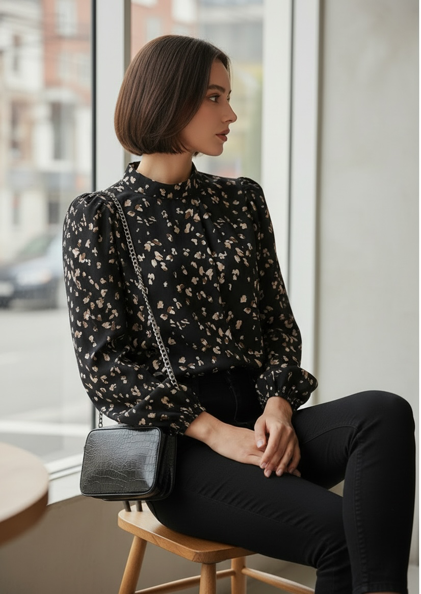 The Serengeti Chiffon Blouse